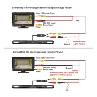 TFT LED Color Monitor, 4.3/5 inch, REAR view
