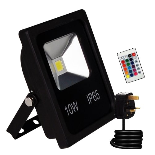 10W led flood light with remote control 