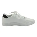 LOW LEATHER TRIMMED SNEAKERS, DAIDAS, WHITE 8521