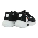 LOW LEATHER SNEAKERS, TOOBACO SPORTS FASHION, BLACK 07711