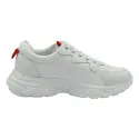 LOW LEATHER SNEAKERS, TOOBACO SPORT, WHITE 07715