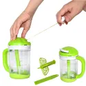 MULTIPROCESSOR CHOPPER MANUAL WITH 5 BLADES AND SNOW WHIPPING. 125 ml