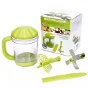 MULTIPROCESSOR CHOPPER MANUAL WITH 5 BLADES AND SNOW WHIPPING. 125 ml