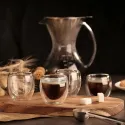  DOUBLE WALL GLASS MUG FOR COFFEE, I PC 250 ml
