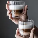  DOUBLE WALL GLASS MUG FOR COFFEE, I PC 250 ml