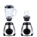 ELECTRIC BLENDER STAINLESS STEEL 2 IN 1 WITH GLASS BOWL, BRAUNL BR-Y66 1800 W