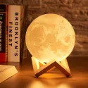 MOON LAMP, MULTICOLOR 3D LED NIGHT LIGHT WITH STAND