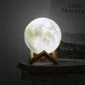 MOON LAMP, MULTICOLOR 3D LED NIGHT LIGHT WITH STAND