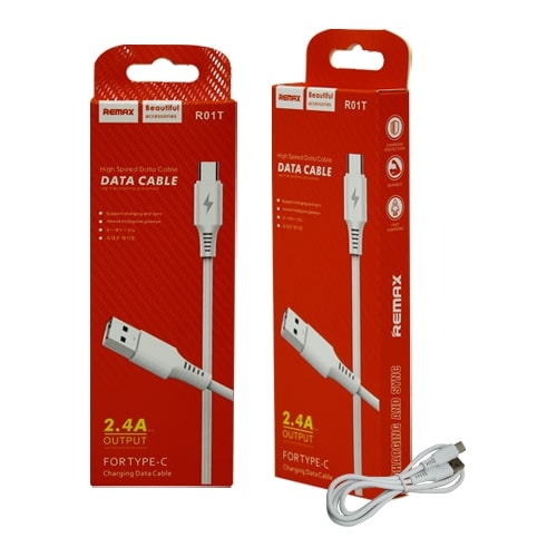 CHARGING DATA CABLE TYPE-C, REMAX R01T 2.4A OUTPUT CHARGING DATA CABLE TYPE-C, REMAX R01T 2.4A OUTPUT