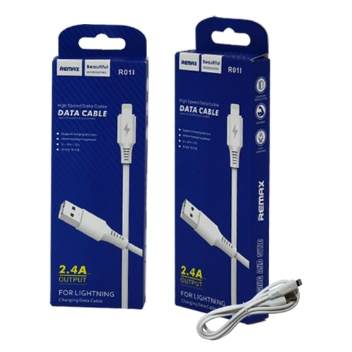 CHARGING DATA CABLE FOR IPHONE DEVICES, REMAX R01I 2.4A OUTPUT