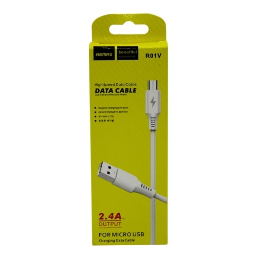 CHARGING DATA CABLE MICRO USB, REMAX R01V 2.4A OUTPUT