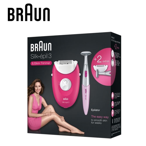 BRAUN SILK EPIL-3 EPILATOR &amp; BIKINI TRIMMER