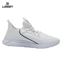 TRIMMED STRETCH-KNIT SNEAKERS, LEGAN 105 RC BEYAZ