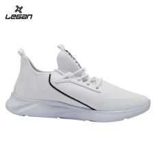 TRIMMED STRETCH-KNIT SNEAKERS, LEGAN 105 RC BEYAZ