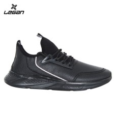 TRIMMED STRETCH-KNIT SNEAKERS, LEGAN 105 RC SIYAH BEYAZ