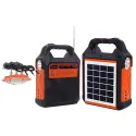 SOLAR ENERGY KIT WITH SPEAKER AND LIGHTING + 3 BULBS LED 