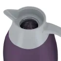PLASTIC VACUUM JUG WITH GLASS LINER, COOKER TERMOS 1.3 L CKR2018 GREY & PURPLE