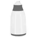 PLASTIC VACUUM JUG WITH GLASS LINER, COOKER TERMOS 1.3 L CKR2018 WHITE & GREY