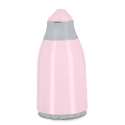 PLASTIC VACUUM JUG WITH GLASS LINER, COOKER TERMOS 1.3 L CKR2018 GREY & PINK