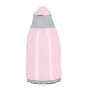 PLASTIC VACUUM JUG WITH GLASS LINER, COOKER TERMOS 1.3 L CKR2018 GREY & PINK