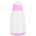 PLASTIC VACUUM JUG WITH GLASS LINER, COOKER TERMOS 1.3 L CKR2018 WHITE & PINK