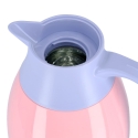 PLASTIC VACUUM JUG WITH GLASS LINER, COOKER TERMOS 1.3 L CKR2018 PINK & PURPLE