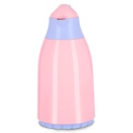 PLASTIC VACUUM JUG WITH GLASS LINER, COOKER TERMOS 1.3 L  CKR2018 PINK & PURPLE