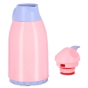 PLASTIC VACUUM JUG WITH GLASS LINER, COOKER TERMOS 1.3 L CKR2018 PINK & PURPLE