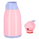 PLASTIC VACUUM JUG WITH GLASS LINER, COOKER TERMOS 1.3 L CKR2018 PINK & PURPLE