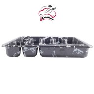 7 SECTION MARBLE LOOK DRAWER CUTLERY, COOKER 