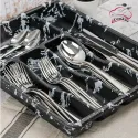 5 SECTION MARBLE LOOK DRAWER CUTLERY, COOKER 