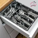 5 SECTION MARBLE LOOK DRAWER CUTLERY, COOKER 