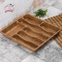 7 SECTION WOODEN LOOK DRAWER CUTLERY, COOKER 