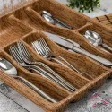 7 SECTION WOODEN LOOK DRAWER CUTLERY, COOKER 