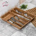 7 SECTION WOODEN LOOK DRAWER CUTLERY, COOKER 