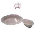 PINK GRANIT OVAL 2 PCS SALAD BOWL, COOKER CKR3069