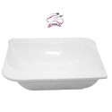 WHITE SQUARE CERAMIC SALAD BOWL, COOKER CKR3043