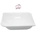 WHITE SQUARE CERAMIC SALAD BOWL, COOKER CKR3043