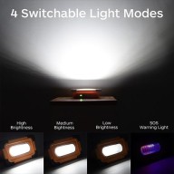 PORTABLE MULTIFUNCTIONAL SPOTLIGHT 18560, POWER BANK 11000ma/h