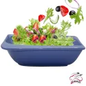 BLUE SQUARE CERAMIC SALAD BOWL, COOKER CKR3043