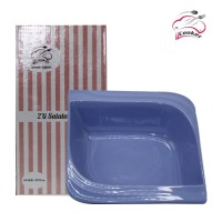 BLUE SQUARE CERAMIC SALAD BOWL, COOKER CKR3043