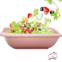 PINK SQUARE CERAMIC SALAD BOWL, COOKER CKR3043