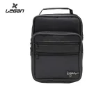 MEN'S HAND & SHOULDER BAG, LEGAN 8105 BLACK SET OF 3 SIZES