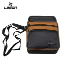 MEN'S HAND & SHOULDER BAG, LEGAN 8107 BLACK & BROWN SET OF 3 SIZES