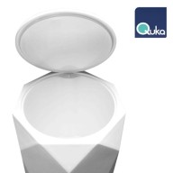 VANITY 2 PCS SET VERTICAL WC BRUSH 525 & PEDAL DUSTBIN 6L 526, QUKA