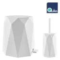 VANITY 2 PCS SET VERTICAL WC BRUSH 525 & PEDAL DUSTBIN 6L 526, QUKA