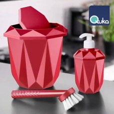 VANITY 3 PCS BATH SET CLEANING SET, QUKA 539
