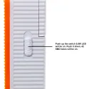 RECHARGEABLE BATTERY LAMP, 28+14+1 LED FA-609A 