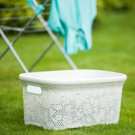 PLASTIC LACE BATH SET 5 PCS, ASIL