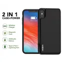 2 IN 1 CASE + WIRELESS CHARGER 4000mAh, MOXOM